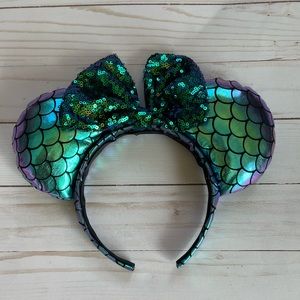 Mermaid sequin Minnie Mouse ears